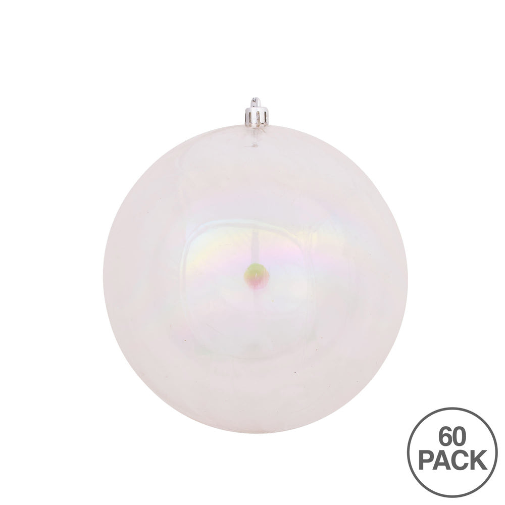 Vickerman 2.4" Clear Iridescent Ball Ornament 60 per box