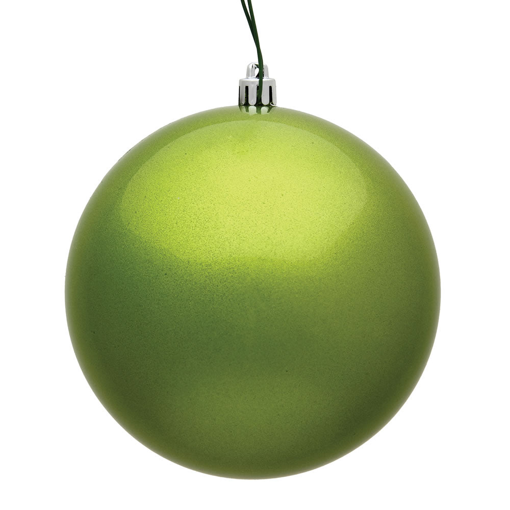 Vickerman 4" Lime Candy Ball Ornament 6 per Bag