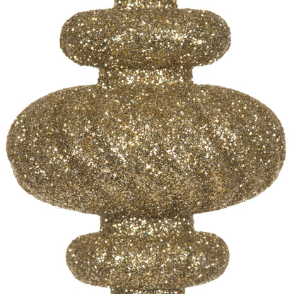 Vickerman 4" Champagne 4-Finish Finial Ornament 8 per Box