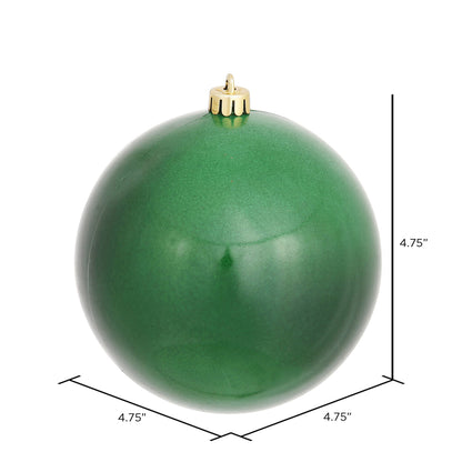 Vickerman 4.75" Emerald Candy Ball Ornament 4 per Bag