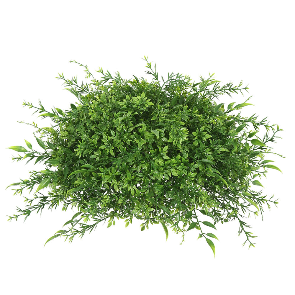 Vickerman 12" Artificial Green Mixed Greenery Half Ball.
