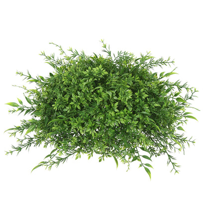 Vickerman 12" Artificial Green Mixed Greenery Half Ball.