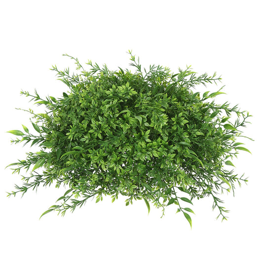 Vickerman 12" Artificial Green Mixed Greenery Half Ball.
