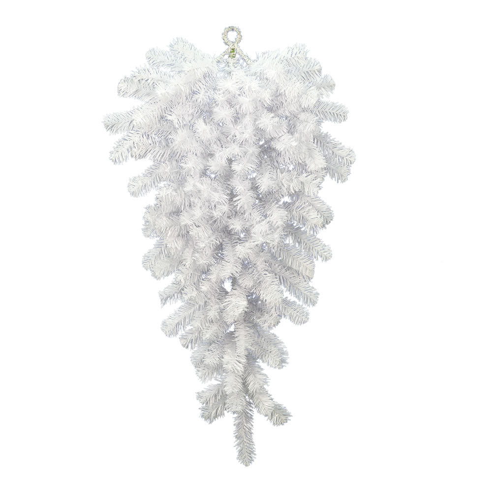 Vickerman 42" Crystal White Spruce Artificial Christmas Teardrop Unlit