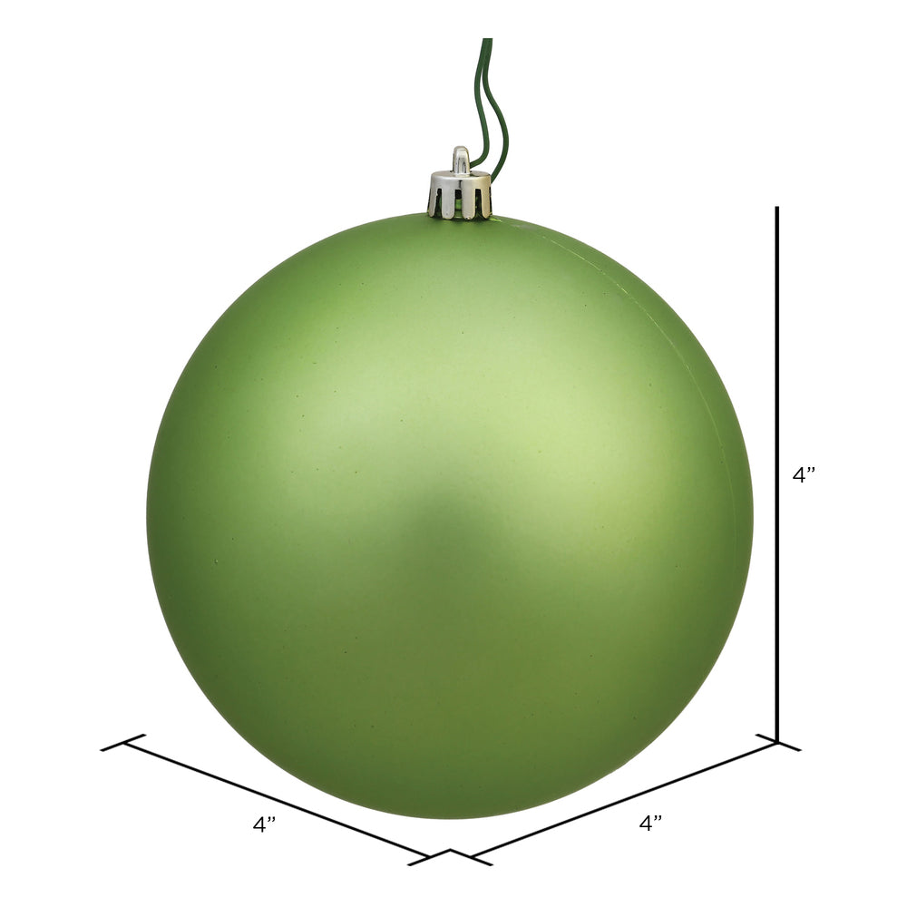 Vickerman 4" Celadon Matte Ball Ornament 6 per Bag