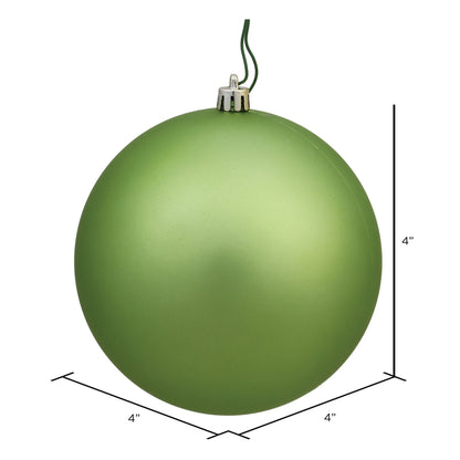 Vickerman 4" Celadon Matte Ball Ornament 6 per Bag