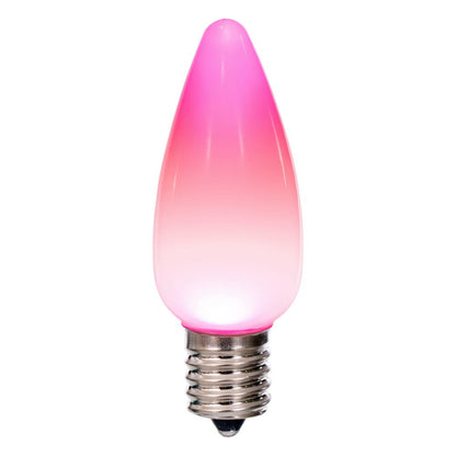 Vickerman C9 Ceramic LED Pink Bulb package of 25