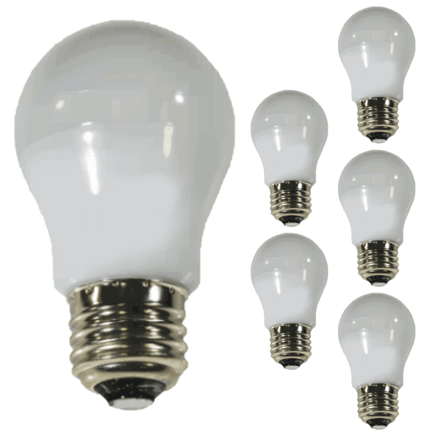 Damar A15 LED Amber Light Bulb 5W E26 Medium Screw Base for Party Decoration Holiday Lighting Small Light Bulb 120V 200° Beam Angle 15000 Life Hours Amber Finish Pack of 6