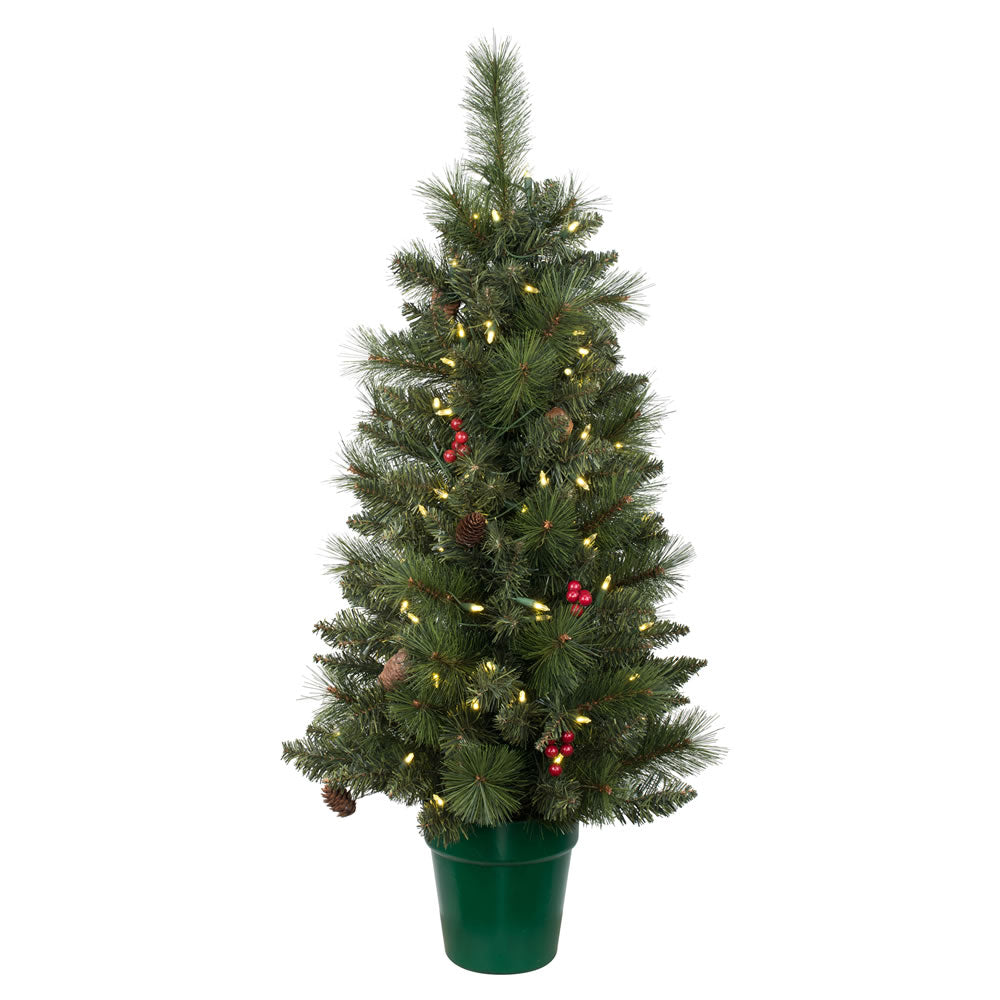 Vickerman 5 Piece Front Door Artificial Christmas Set Warm White LED Lights Set of 5
