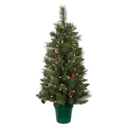 Vickerman 5 Piece Front Door Artificial Christmas Set Warm White LED Lights Set of 5