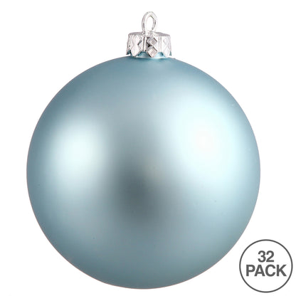 Vickerman 3" Baby Blue Matte Ball Ornament 32 per Box