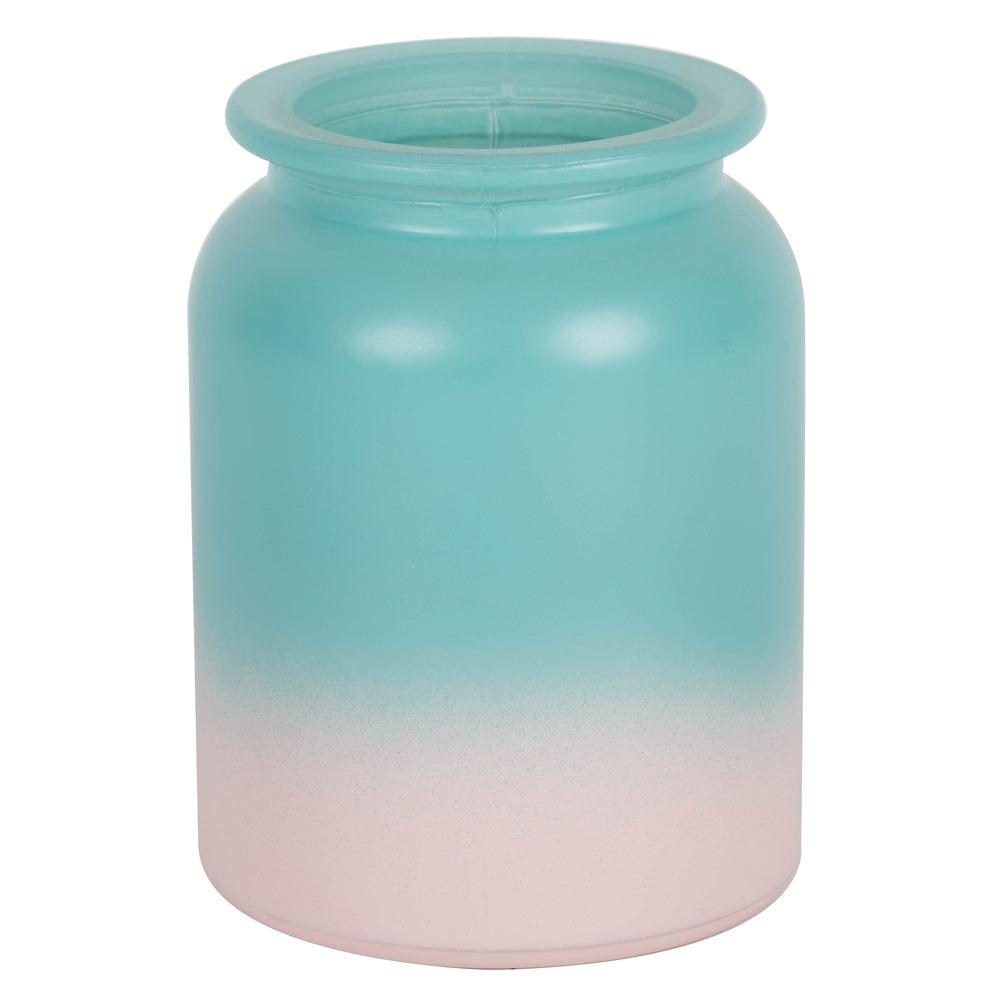 Vickerman 5.8" Hydro Ombre Round Glass Container Set of 2