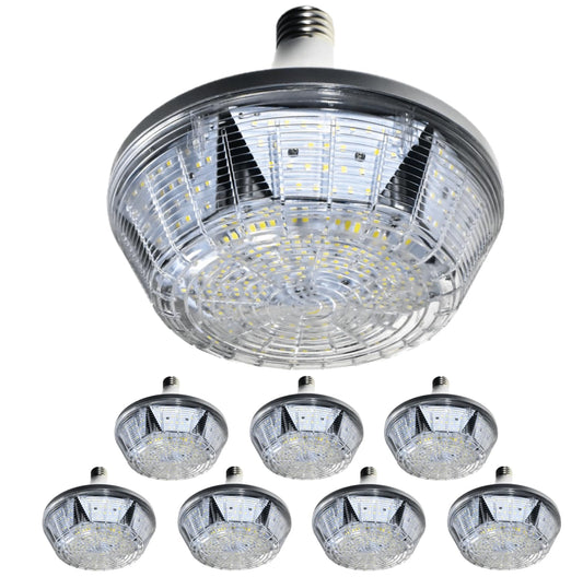 Damar- LED High Bay Retrofit Light Type B Ballast Bypass 200W 28000 Lumen 5000K Bright White EX39 Base 120? Beam Angle 100-277V Pack of 8- Commercial Industrial Shop Light for Warehouse Factory Barn