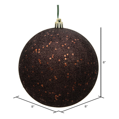 Vickerman 8" Chocolate Sequin Ball Ornament