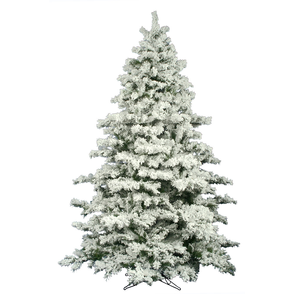 Vickerman 10' Flocked Alaskan Pine Artificial Christmas Tree Unlit