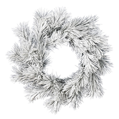 Vickerman 24" Frosted Beckett Pine Artificial Christmas Wreath Unlit