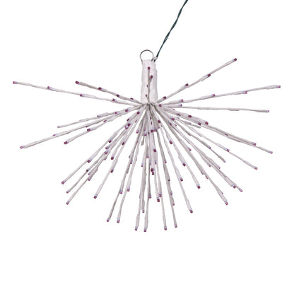 Vickerman 160Lt x 24" White Starburst Purple 5mm LED Lights.