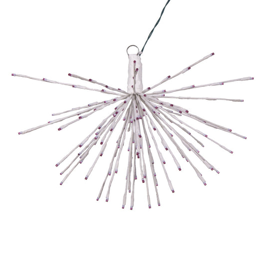 Vickerman 160Lt x 24" White Starburst Purple 5mm LED Lights.