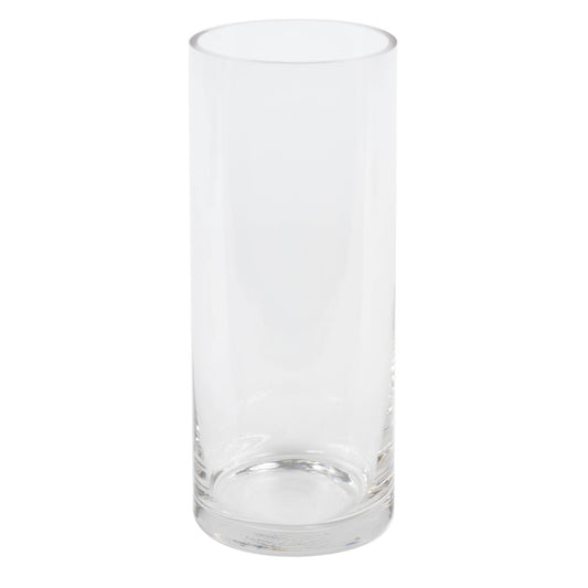 Vickerman 10" Clear Cylinder Glass Container. Includes two pieces per set.