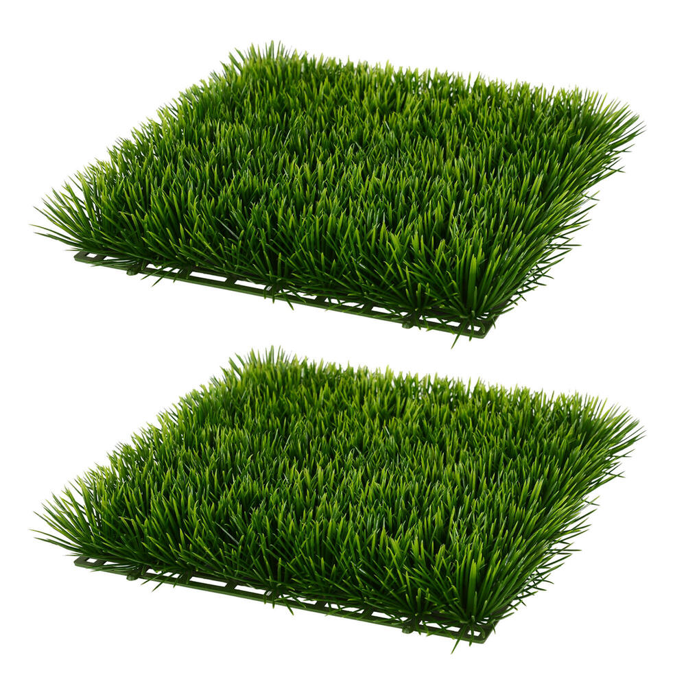 Vickerman 11" Artificial Green UV Coated Grass Matt Pack of 2