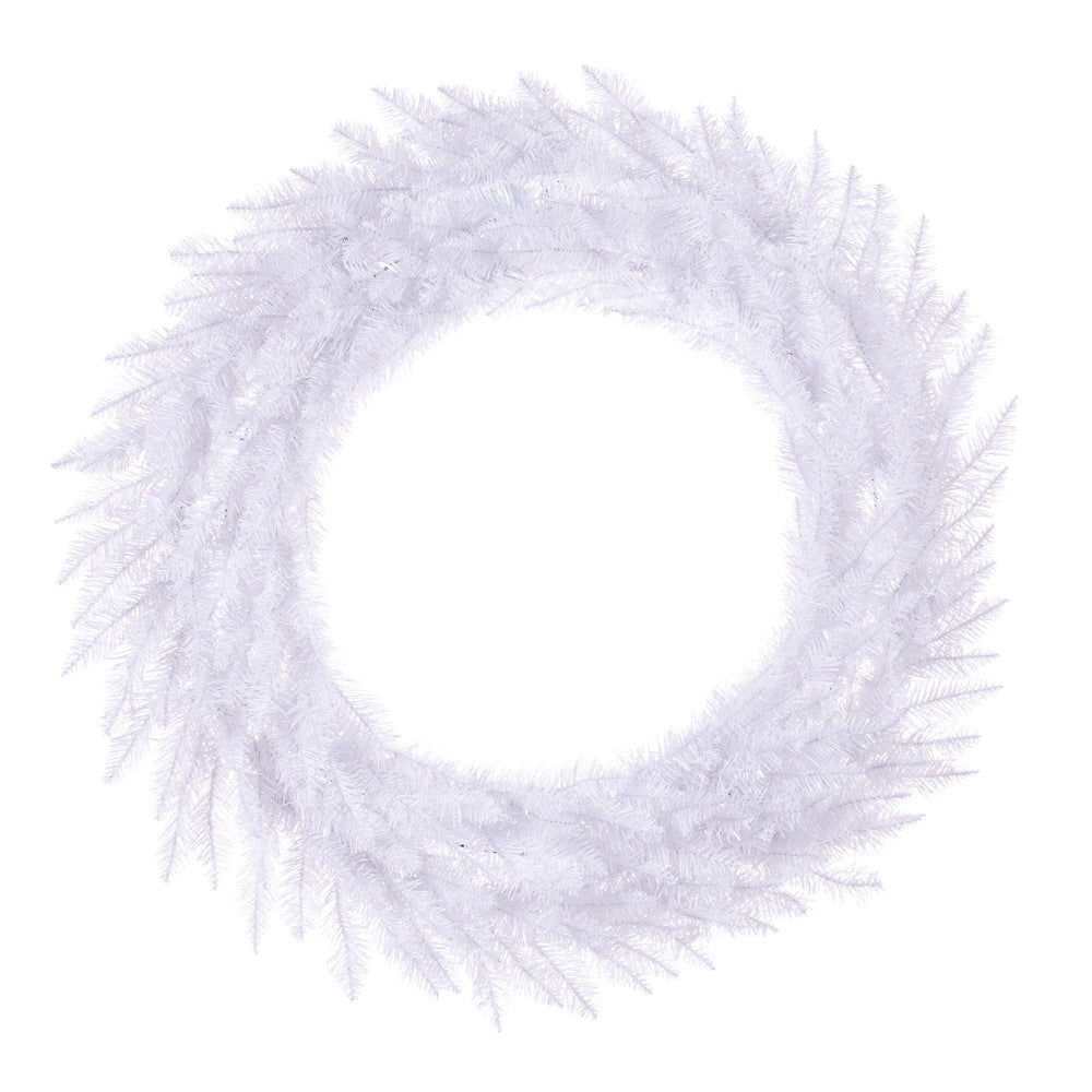 Vickerman 48" Sparkle White Spruce Artificial Christmas Wreath Unlit