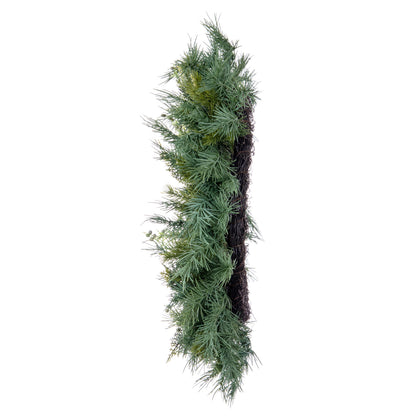 Vickerman 28" Artificial Mixed Fern Cedar Wreath