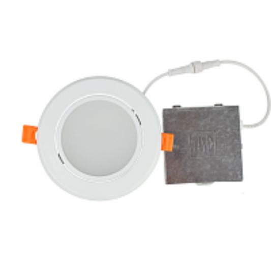 ASD Lighting LED Round Recessed Mini Panel Gimbal 4" 9W Dimmable CCT Selectable 3000-5000K White cETLus