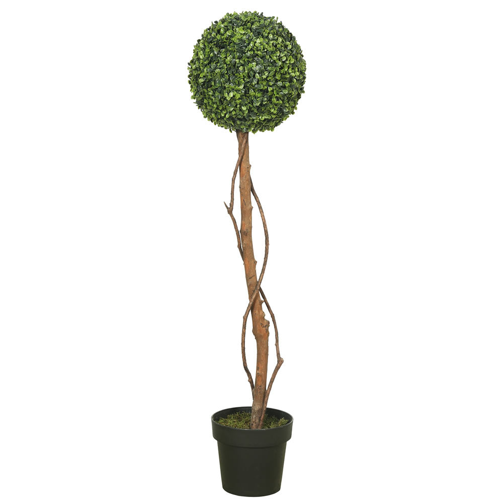 Vickerman 39" Artificial Green Boxwood Topiary.