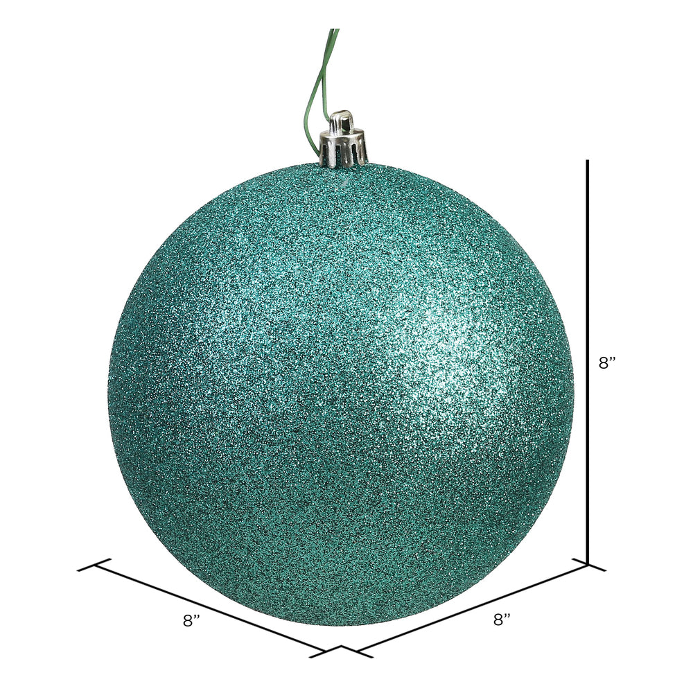 Vickerman 8" Sea Foam Glitter Ball Ornament