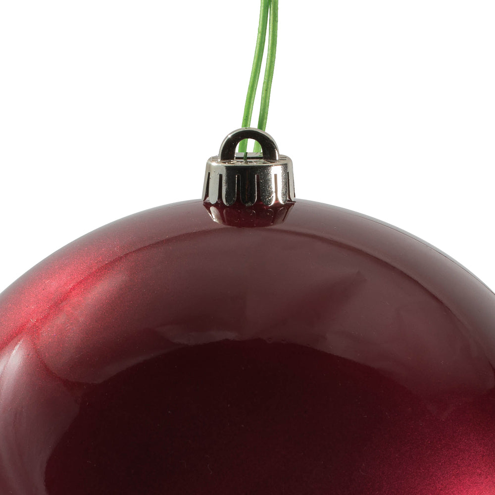 Vickerman 8" Berry Red Candy Ball Ornament