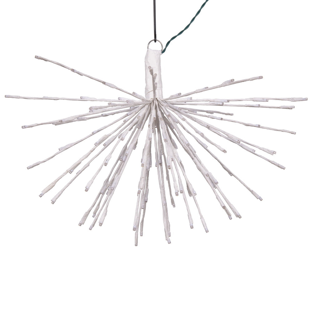 Vickerman 160Lt x 24" White Starburst Pure White 5mm Twinkle LED Lights.