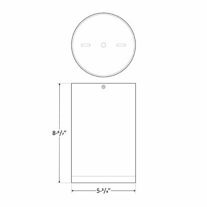 Westgate 6" Ceiling Mount Cylinder, 12/16/20W, 3/4/5K, TRIAC & 0-10V Dimming, Black, C & F Lenses Incl, Outdoor Lighting, 21W/28W/35W, 75 Lumens/W, 30K/40K/50K, Black Finish, TRIAC And 0-10V Dimming