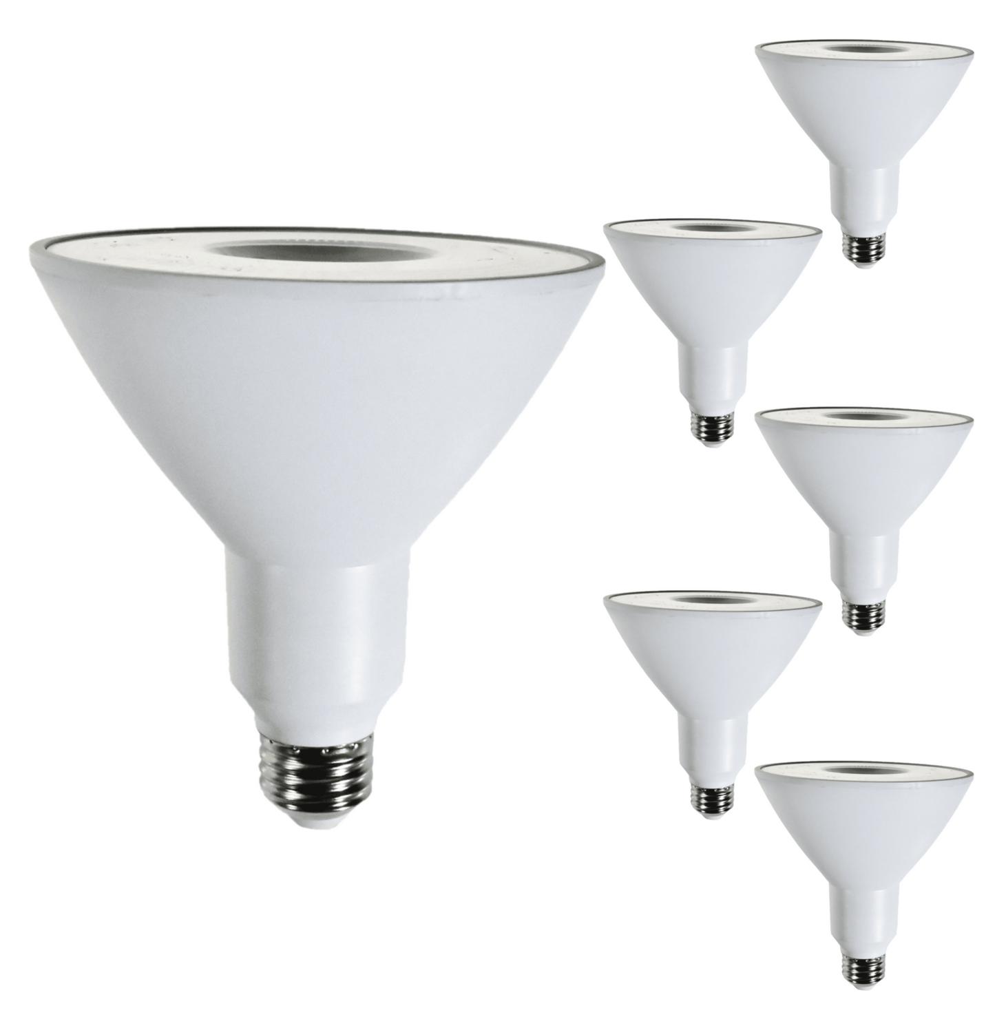 Damar PAR38 LED Flood Light Bulb 12.5W E26 Medium Base 3500K Neutral White Ideal for Track & Recessed Spot Light Bulbs 120V 1200 Lumens CRI80 40° Beam Spread Finish Pack of 6