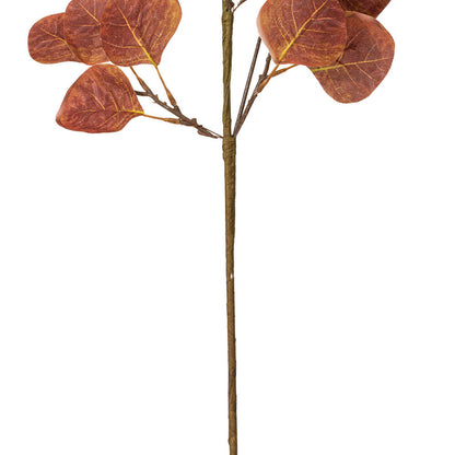 Vickerman 32" Dark Brown Artificial Silver Dollar Eucalyptus Leaf Spray 3 per bag.