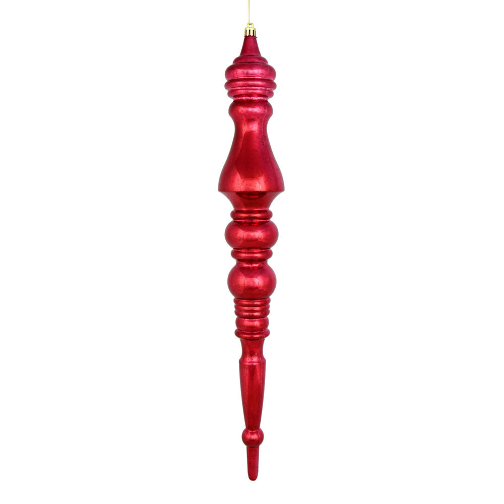 Vickerman 20" Berry Red Mercury Finial