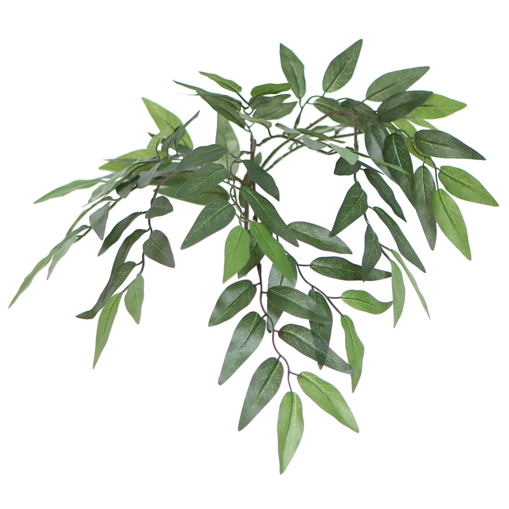 Vickerman 6' Artificial Green Smilax Deluxe Rattan Basket