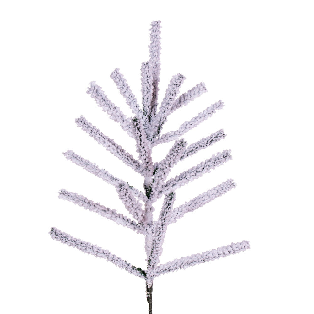 Vickerman 24" Flocked Pistol Pine Spray. Includes 3 pieces per bag.