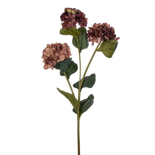 Vickerman 33" Coffee Artificial Hydrangea Spray with Three Flower Heads 2 per bag.