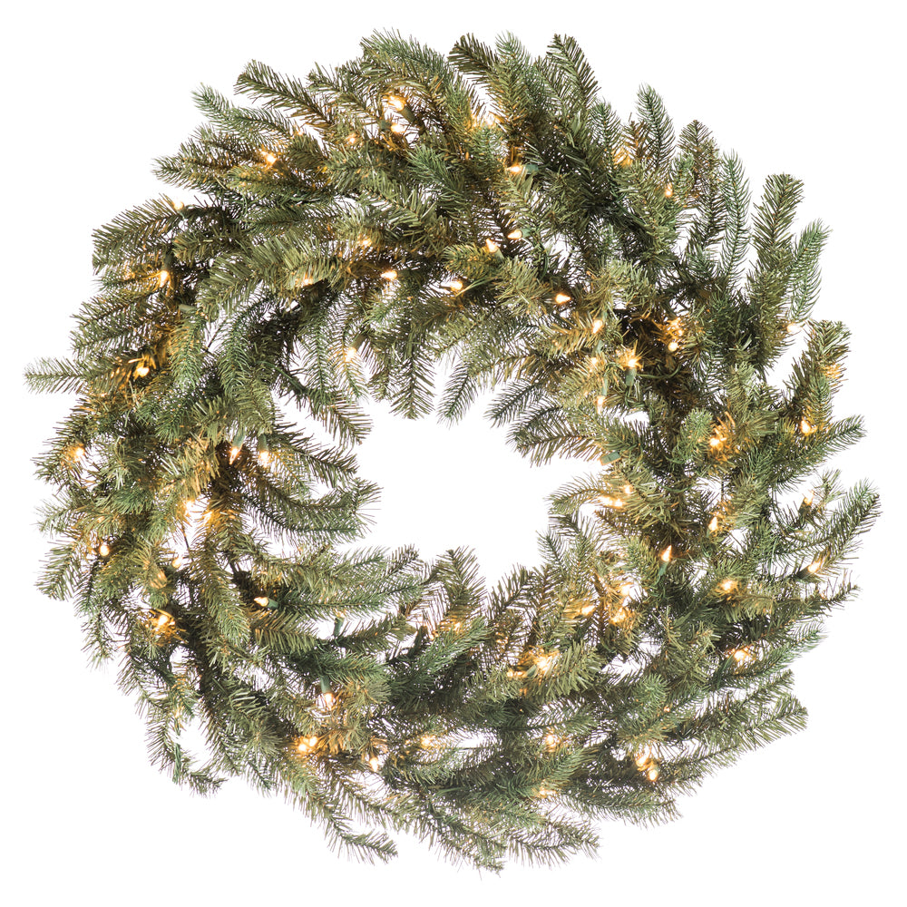Vickerman 42" Colorado Spruce Artificial Christmas Wreath Clear Dura-lit Incandescent Lights