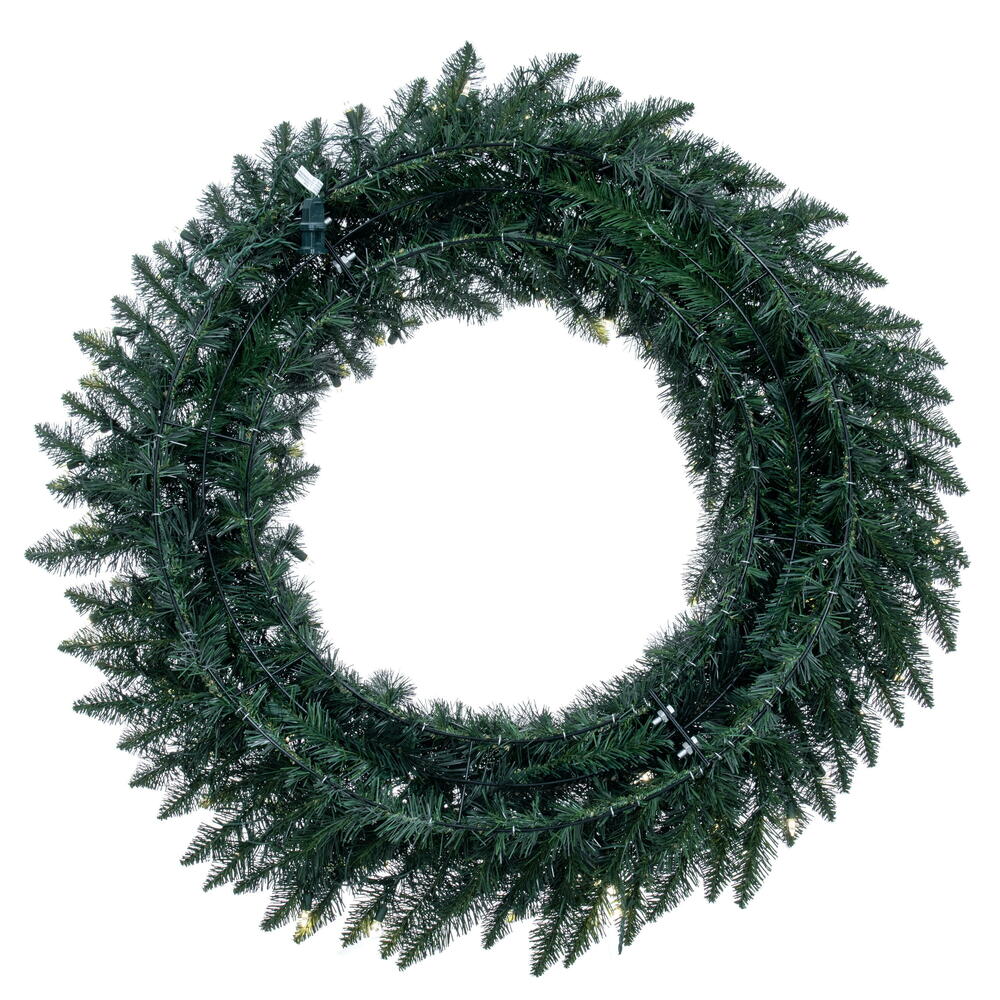 Vickerman 42" Camdon Fir Artificial Christmas Wreath Warm White LED Mini Lights