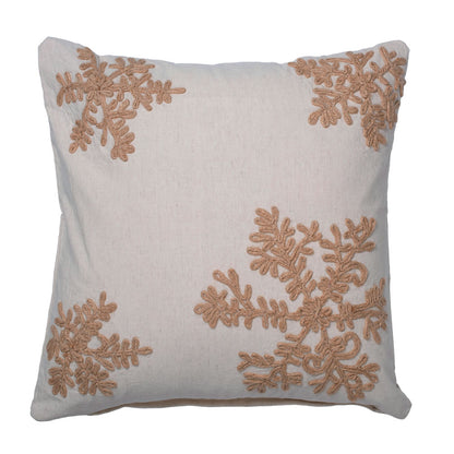 Vickerman Decorative 18" x 18" Falling Flakes Pillow