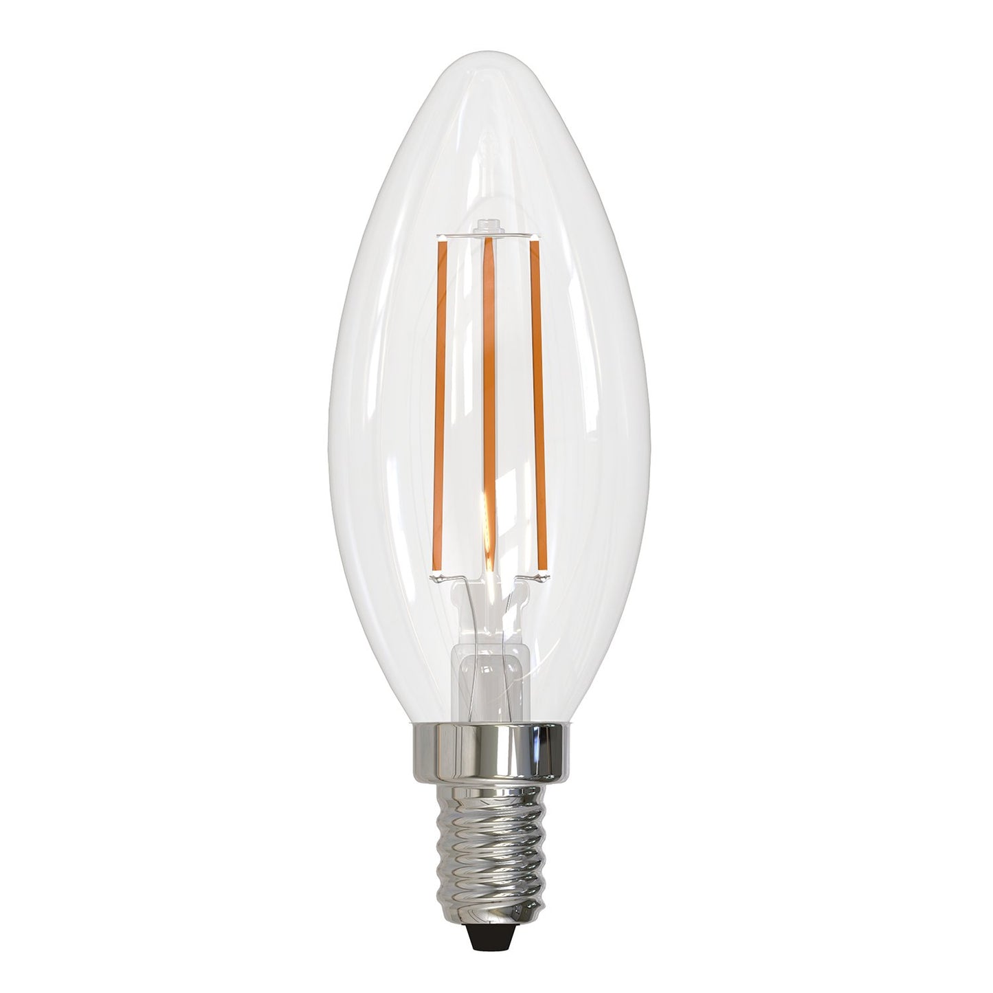 BULBRITE LED B11 CANDELABRA SCREW (E12) 4W NON-DIMMABLE CLEAR 2700K/WARM WHITE LIGHT 40W INCANDESCENT EQUIVALENT