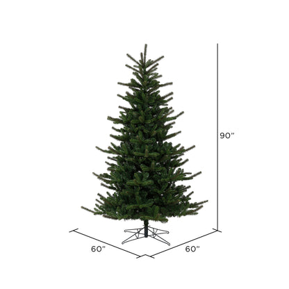 Vickerman 7.5' x 60" Decorator Pine Artificial Christmas Tree Unlit