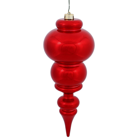 Vickerman 14" Red Shiny Finial Ornament