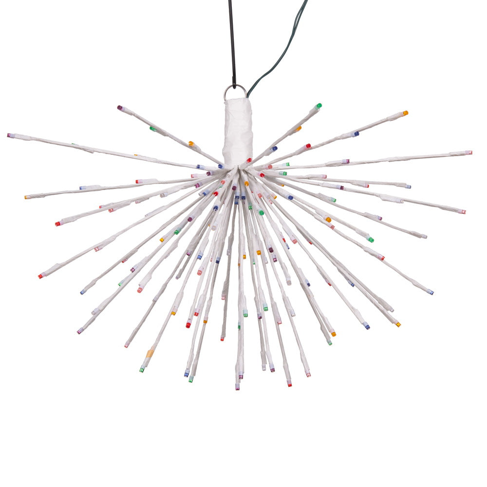 Vickerman 160Lt x 24" White Starburst Multi-Colored 5mm LED Lights.