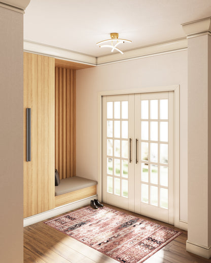 Dals Lighting Sway 20 Inch 5CCT 3 Light Curved Flush Mount