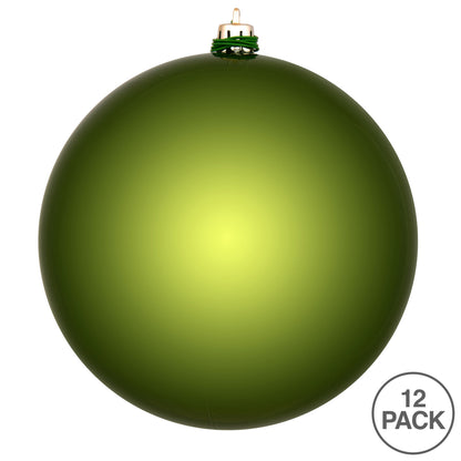 Vickerman 3" Juniper Green Shiny Ball Ornament 12 per Bag