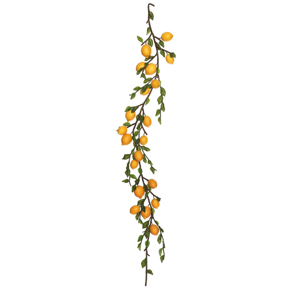 Vickerman 5' Artificial Green and Yellow Lemon Garland.