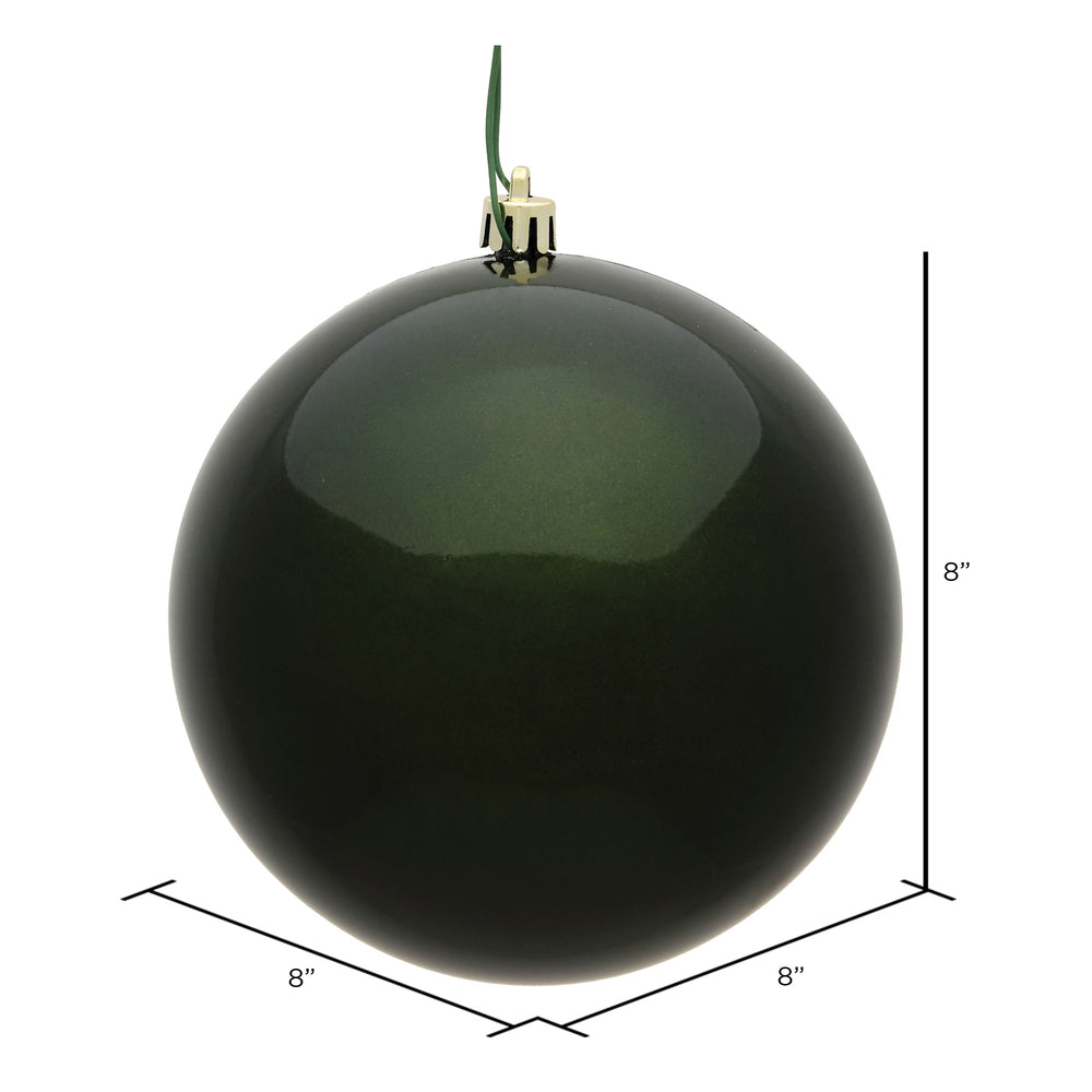 Vickerman 8" Moss Green Candy Ball Ornament