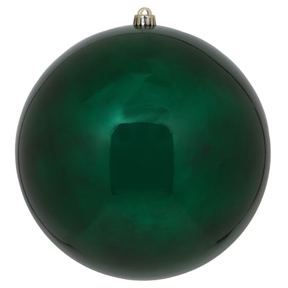 Vickerman 8" Midnight Green Shiny Ball Ornament